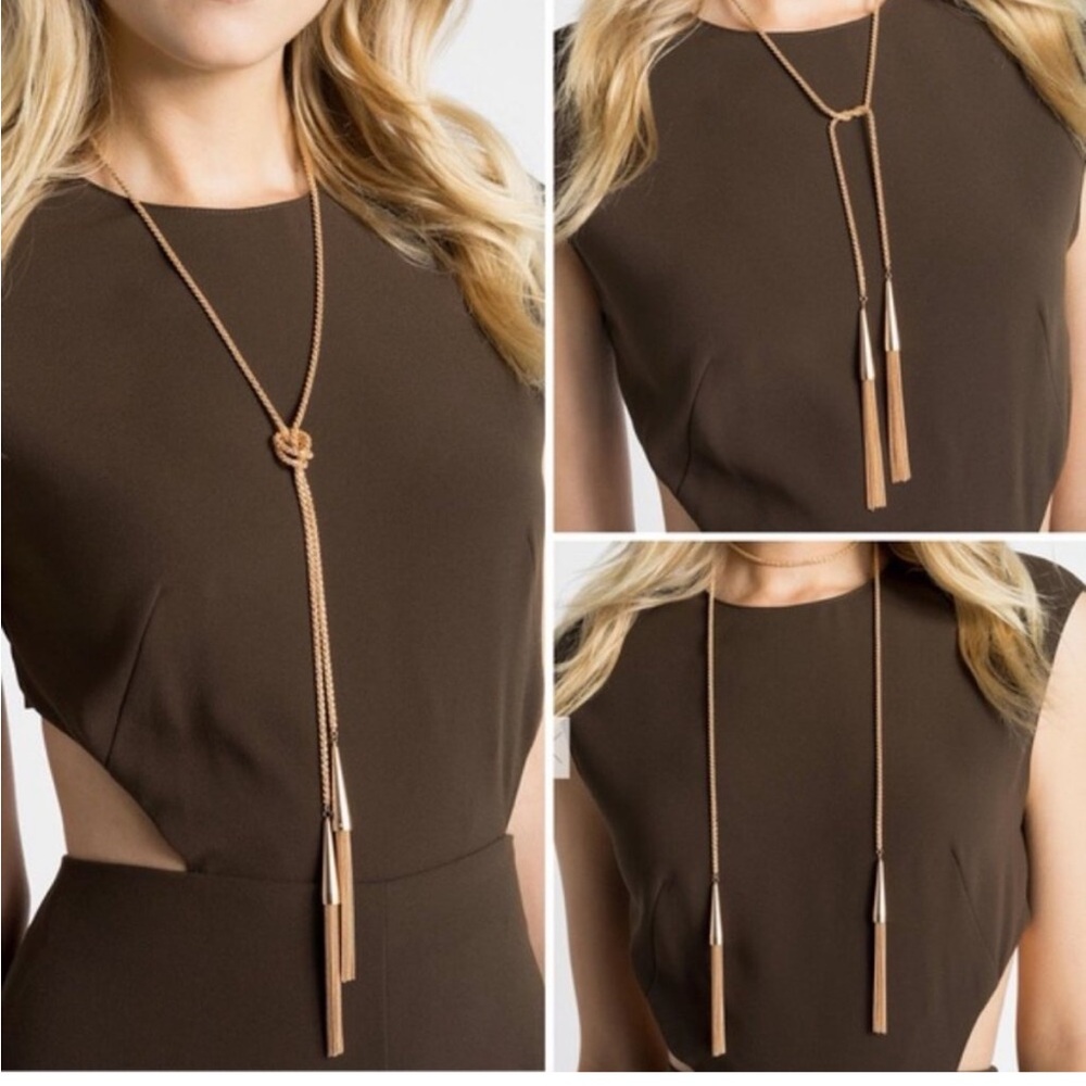 Gold Kendra Scott Tassel Necklace